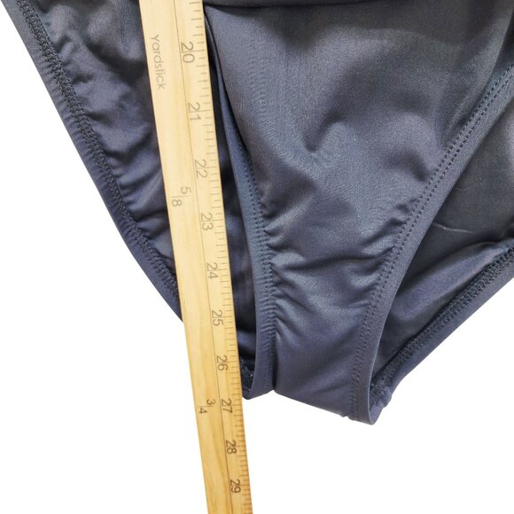 La Blanca Womens Black One-Piece Swimsuit Size 6 With Shirred Front Design - Picture 8 of 9